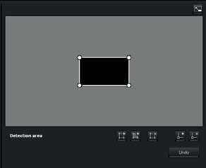 VMD settings Detection area Hareket algılamanın etkin kapsamını belirleyin. Silme işleminden sonra, imleç orijinal formuna geri döner. Bu işlemden çıkmak için bu butona tekrar basın.