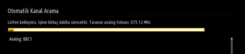 saklamak için bir arama türü seçmelisiniz. TKGS(*) Kurulumunu aktif hale getirmek için ülke seçeneği Türkiye olarak seçilmelidir.