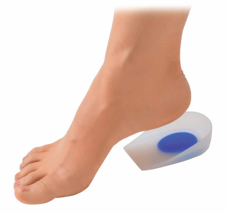 144 Silikon Epin Topukluk Silicone Heel Cushion Medikal silikondan uzun süreli destek ve konfor için üretilmiştir. Mavi kısım daha yumuşaktır ve konforu geliştirir.