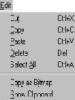 Component properties: Çizim alanındaki herhangi bir elemanının Label (etiket), Value (değer), Fault (arıza) ve Display (gösterge) değerlerini değiştirmeyi sağlayan alt Şekil 3: File (dosya) menüsü