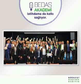 28 Bedaş Akademi 2016 yılında BEDAŞ AKADEMİ Projesi ile eğitimlerimiz ve programları devam etmiştir.