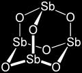 üretimlerinin %90 ında katalizör olarak Sb kullanılır. Antimonun reaksiyonunda kullanılan formu antimon trioksittir [9]. Şekil 2.3 de anatimon katalizörünün yapısı gösterilmiştir. Şekil 2.3. Antimon katalizörünün yapısı 2.