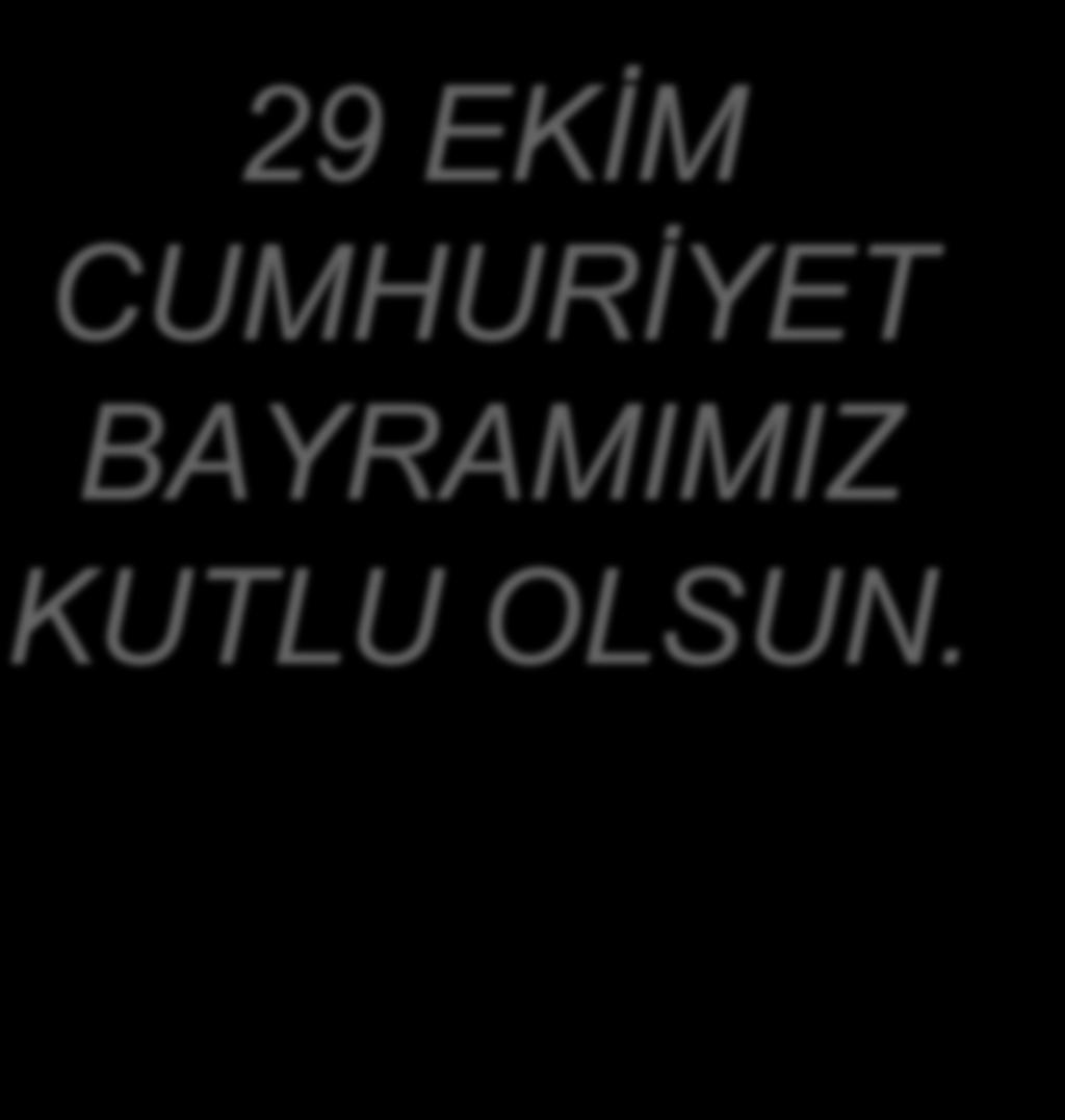 29 EKİM