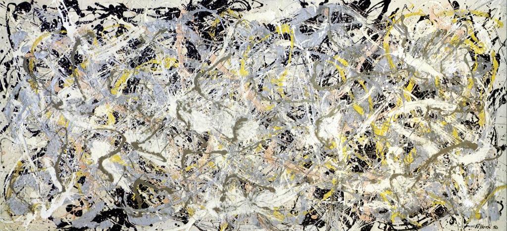 KAYAPINAR, Umut, Türk Resminde Soyut Yaklaşımlar Resim 6: Pollock, Numara 27, 1950, T.Ü.Y.B.