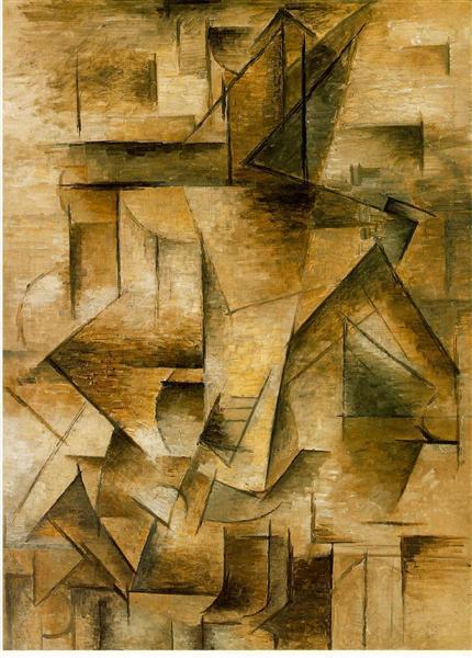 AKDENİZ SANAT DERGİSİ, 2016, CİLT 9, SAYI 18 Resim 2: Picasso, Gitarist, 1910, T.Ü.Y.B., 73 X 100 cm. Resim 3: Braque, Meyve Tabağı, 'Klübün Ası' 1913, T.Ü.Y.B.,Guaj, Füzen, 81 x 60 cm.