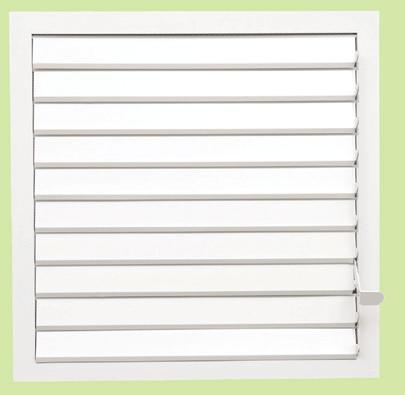 Fly screens can be installed behind handle controlled air louvres to prevent entry of unwanted insects and dirt.
