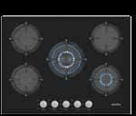 8658 - Siyah Cam Davlumbaz 500 m³ hava transferi Set 10 7304 - Inox 9 Fonksiyon Multi Fırın Dokunmatik dijital saat Teleskopik ray