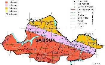 4.4. Gayrimenkulün Bulunduğu Bölgenin Analizi Ve Kullanılan Veriler 4, SAMSUN; Karadeniz sahil Ģeridinin orta bölümünde YeĢilırmak ve Kızılırmak nehirlerinin Karadeniz e döküldükleri deltalar