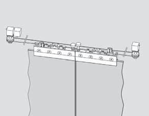 Max. Kanat Ağırlığı : 80kg. Max. Kanat Genişliği : 2 x 000 mm Max.