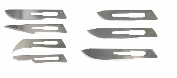 BİSTURİ UCU Steril Tek kullanımlık Karbon çelik Tekli ambalajlarda BİSTURİ UCU SURGICAL BLADE SURGICAL BLADE