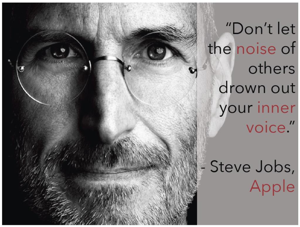 Steve Jobs da Başkalarının gürültüleri, iç