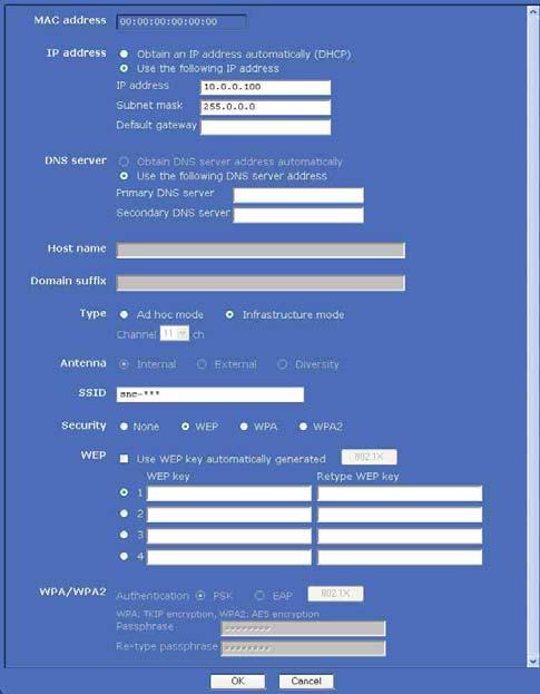 Default gateway Varsayılan ağ geçidini yazın. DNS server DNS sunucu adresini yapılandırın.