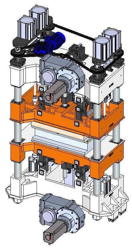 KESME İSTASYONU REZİSTANS PLAKASI ISITICI GÜCÜ SIKIŞTIRMA KUVVETİ KESME KALIP YÜKSELİĞİ ALT-ÜST 9 kw 65 t 150 mm-150 mm KESME İSTASYONUNDA SERVO SÜRÜCÜLÜ MOTORLAR KULLANILMAKTADIR.