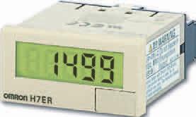 672692 H7ET-NV-B Time counter, 1/32DIN (48 x 24mm), self-powered, LCD, 7-digit, 999999.9h / 3999d23.