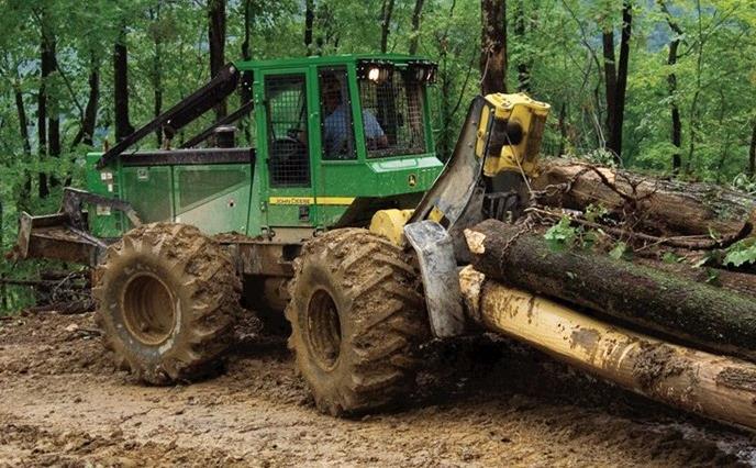 4.4.2.3. Gövdeden Mafsallı Özel Orman Traktörleri ile Bölmeden Çıkarma Orman traktörlerinin klasik tiplerinden başka en çok uygulama alanı bulanı gövdeden mafsallı özel orman traktörleridir.