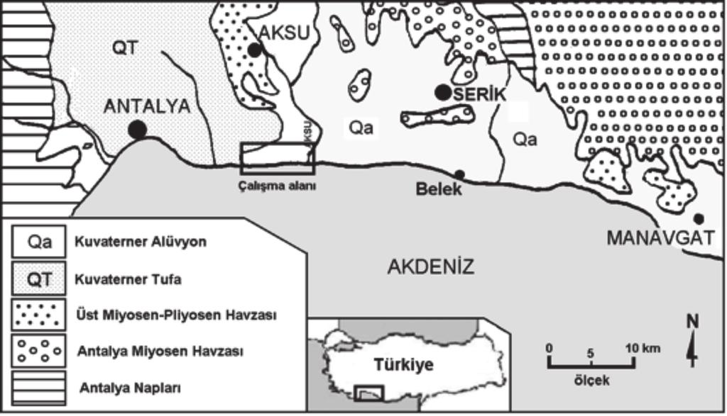 Jeoloji Mühendisliği Dergisi 41 (1) 2017 33 Araştırma Makalesi / Research Article çalışılan bölgelerin sıvılaşma potansiyeli araştırılmış ve zemin sıvılaşma şiddeti indeksi (LSI) haritası