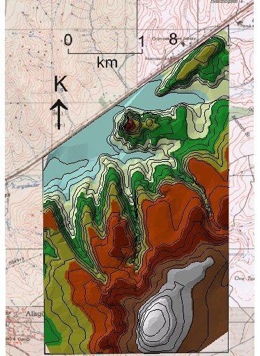 EK-2: Bölgenin yükseklikleri göz önüne
