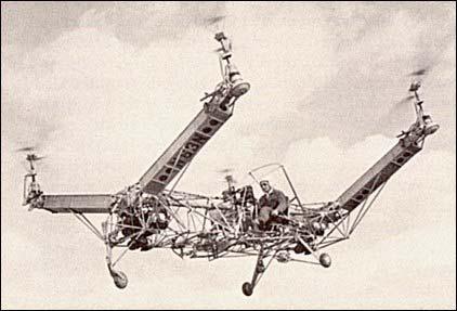 2.1.4 Convertawings Model A Convertawings 1922 de Oemnichen tarafından denenen ve 1923 de ABD ordusu için tasarlanıp uçurulan Bothezat ın helikopterlerinin dört pervane kavramını gözden geçirdi.