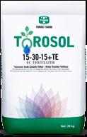 20 + 16 SO 3 + TE Olgunlaşma Dönemi Gübresi TOROSOL Suda Çözünen NPK Gübre Klorozu kısa sürede düzeltir. Bitkinin her dönemine uygun formülasyonuyla sağlıklı bir gelişme sağlar.