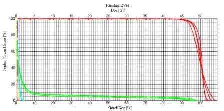 Bir doz-hacim histogramı sadece, ne kadar hacimde ne kadar doz soğurulduğuyla ilgili nicel bilgiyi sağlamakla kalmaz, aynı zamanda ilgili her bir anatomik yapı için çizilen bir eğri ile tüm doz