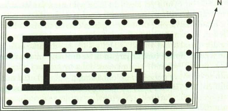 KLASIK DÖNEM TAPINAKLARI metre Çizim 16: Parthenon'un planı. muştu. Rampa yapılmamıştı.