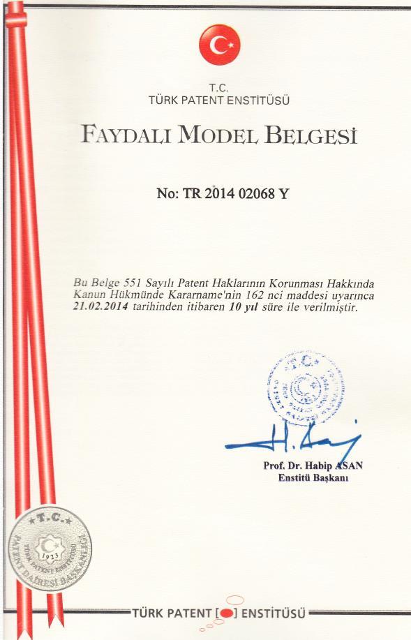 Türk Patent Kurumu «Patent ve Faydalı Model Belgeleri» Telco Modüler BMS Telco Kabin BMS Telco 48V Lityum