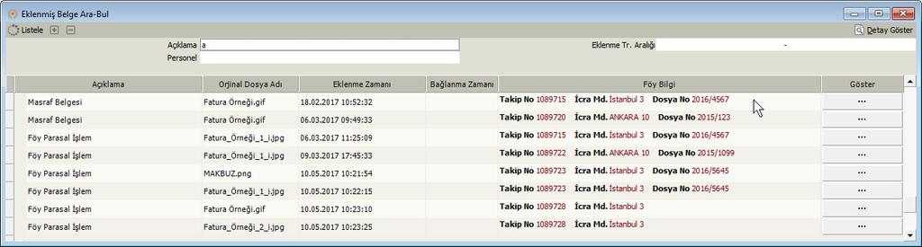 Aynı bila durumunda olduğu gibi. 5- Ortak seçenekler ekranına Föy kategorisine "Otomatik sakla" seçeneği eklenmiştir.