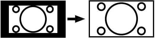 Auto When AUTO is selected, the aspect ratio of the screen is adjusted by the information provided by the selected source(if available).