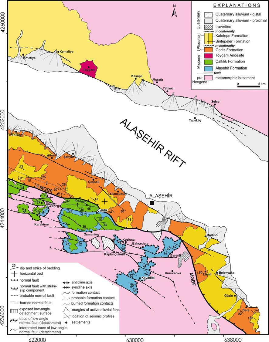 Şekil 12: Alaşehir Riftine ait jeoloji