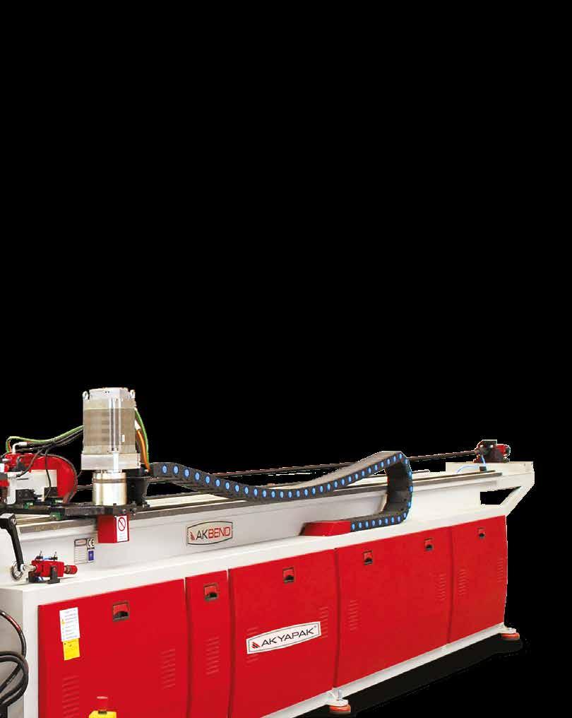 Technical Features Standart Özellikler Bending, moving ahead, postponing and turning axies with servo control Controlling ability of servo axis speeds on control panel Hydraulic assistant axies