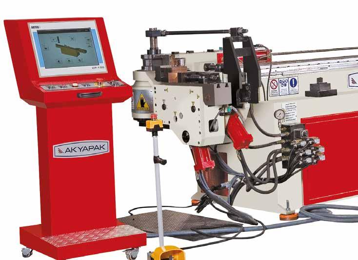 ABM 76 NC Tube Bending Machine bends tubes up to 76 mm diameter semi-automatically with high quality. This model comes to the forefront as a economical choice.