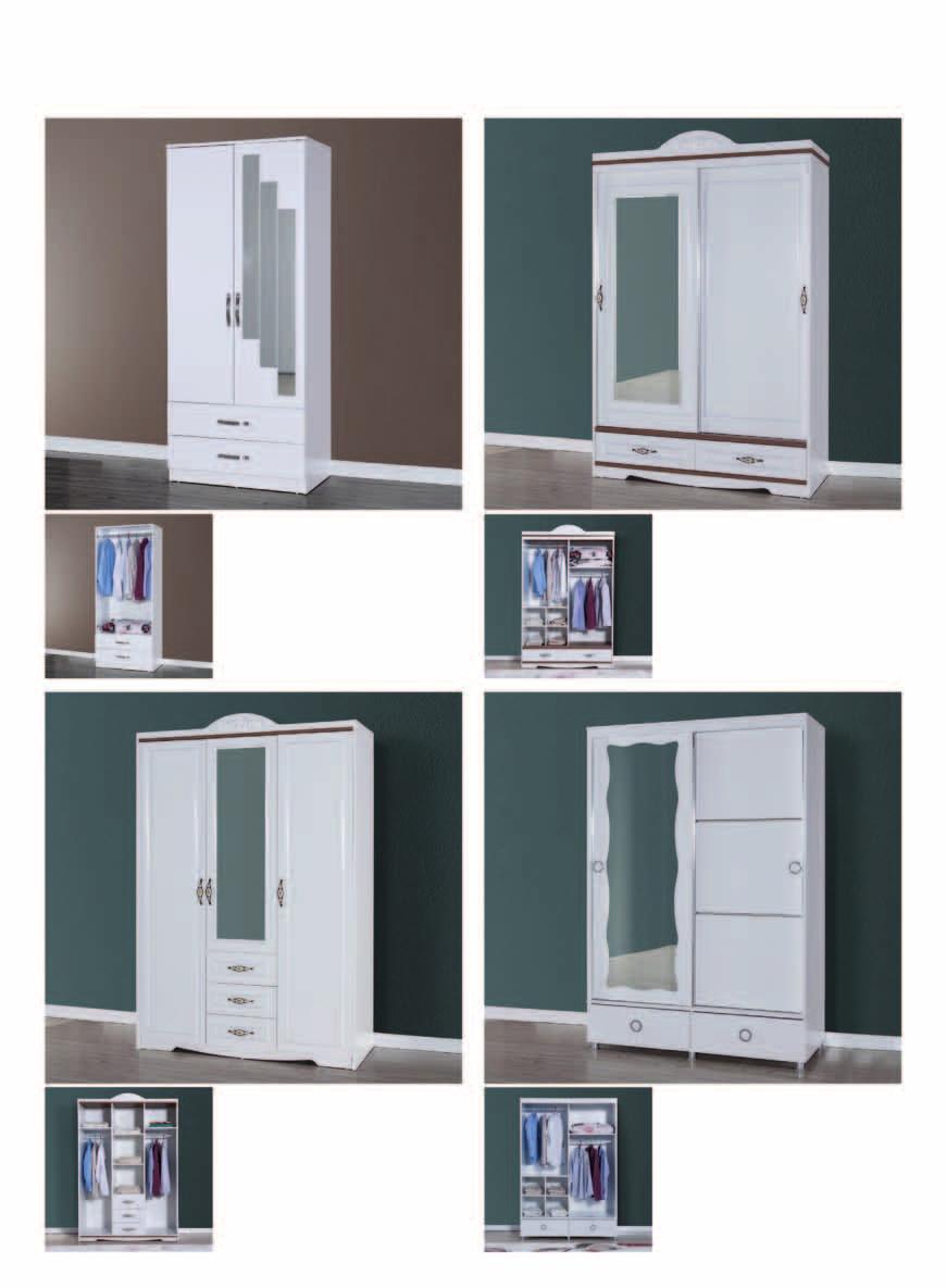 Dolaplar خزانات المالبس Wardrobe Rio 2 Kapılı 2 ريو ابواب Wardrobe Milano Sürgülü ميالنو سحب Wardrobe 81 cm 190 cm 54 cm 140