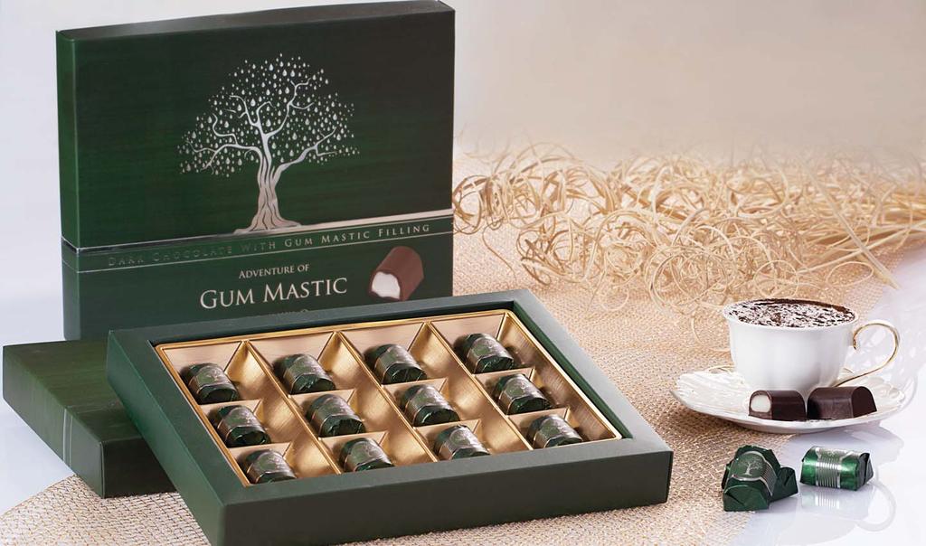 Gum Mastic Bind Chocolate ın damla sakızı ile bitter çikolatayı buluşturan yeni lezzeti Gum Mastic damaklarınızda eşsiz tatlar bırakacak.