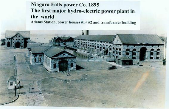 Nikola Tesla ve Benjamin G. Lamme nin çalışmalarına dayanan 5000HP (3700kW) lık ilk büyük ölçekli AC elektrik santrali 25 Ağustos1895.