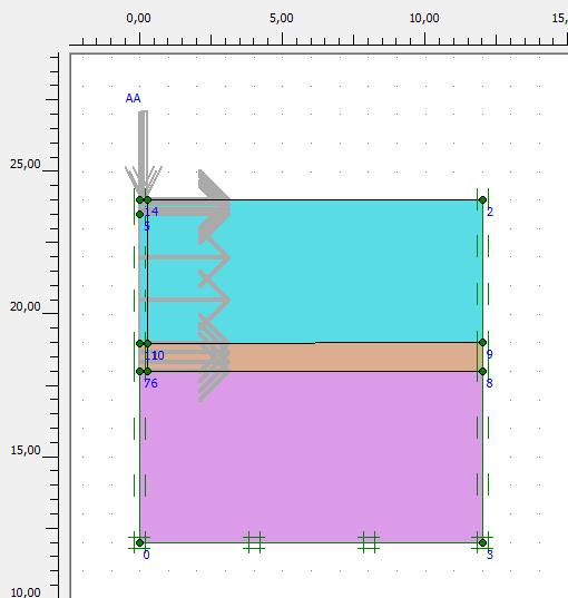 25cm (a) (b) Q (c) (d) Şekil 5.3 : Impact sistemi ile DKK imalatı Plaxis modeli.