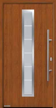 Çift renkli ev kapıları ve yan parçalar Oda kapılarıyla uyum içinde ev kapıları Thermo65 Decograin Golden Oak, Dark Oak veya Titan Metallic CH 703 ev kapınızı iç kısmı beyaz oda kapınıza optik olarak