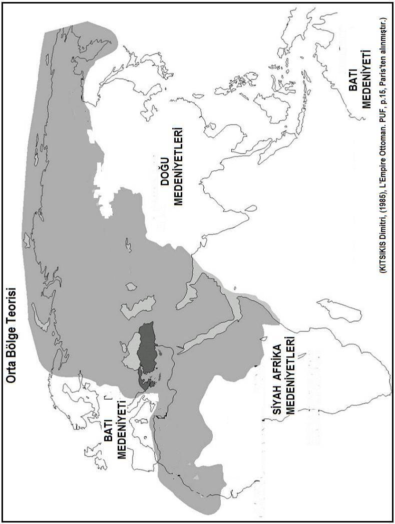 ORTA (ARA) BÖLGE TEORİSİ Kanada nın Ottowa Üniversitesi profesörlerinden Yunanlı Türkolog ve jeopolitikçi Dimitri Kitsikis.