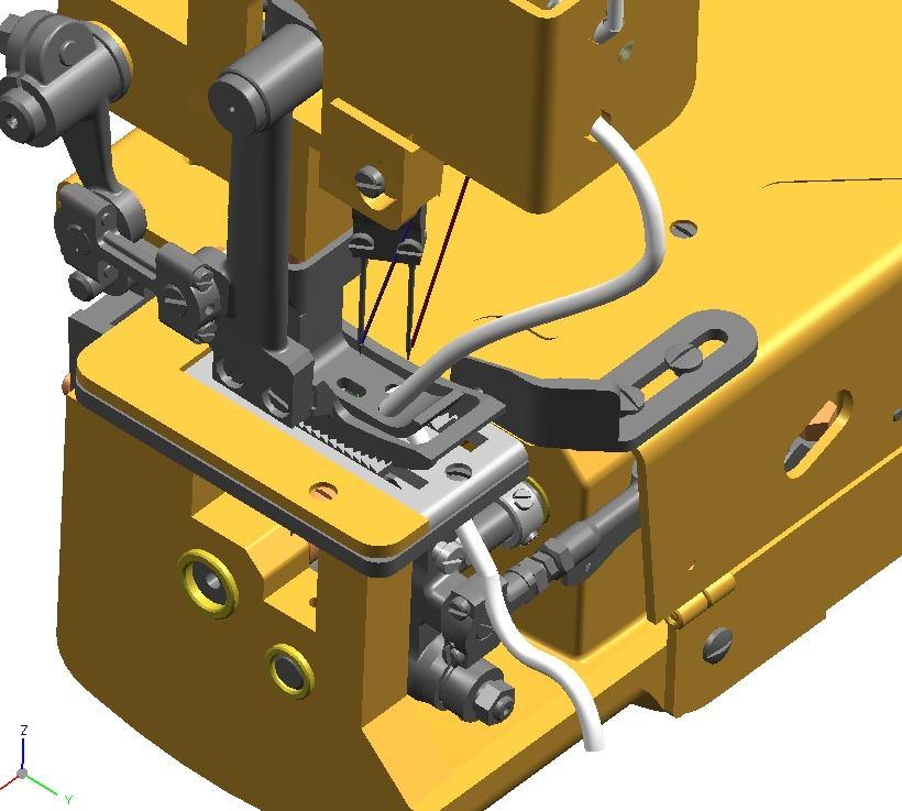 3700-2H (ÇİFT İĞNE) MODELİ İÇİN İPLİKLEME ŞEMASI THREADING DIAGRAM FOR STYLE 3700-2H (DOUBLE