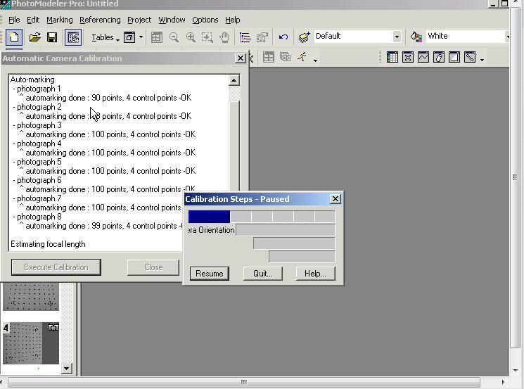 54 Şekil 4.48. PhotoModeler programında kamera kalibrasyonunun yapılması Çizelge 4.5. Canon Sx 150 IS fotoğraf kamerası kalibrasyonu değerleri Kamera İsmi CANON Odak Uzaklığı 5.