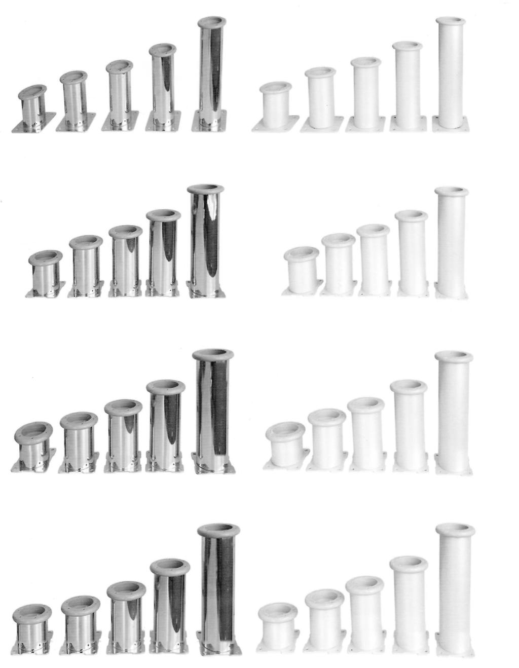 chromium Ø 40 oyalı in painting h1= 60 h2= 80 h3= 100 h4= 120 h5= 150 h6= 200 h7= 250 40x40 luminyum luminium Ø 51 Kromaj in chromium Ø 51 oyalı in painting h1= 60 h2= 80 h3= 100 h4= 120 h5= 150 h6=