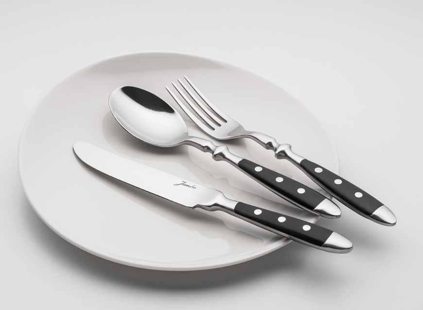 0 Yemek Çatal / Table Fork 00 / 9 mm 0 Tatlı Çatal / Dessert Fork 54 / 6 mm 03 Yemek Bıçak / Table Knife 3 / 9 mm 7 Çay Kaşık /