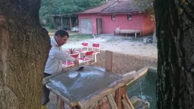 adına kazı evinin bahçesine su deposu olarak kullanabilmek adına havuz yapılmıştır