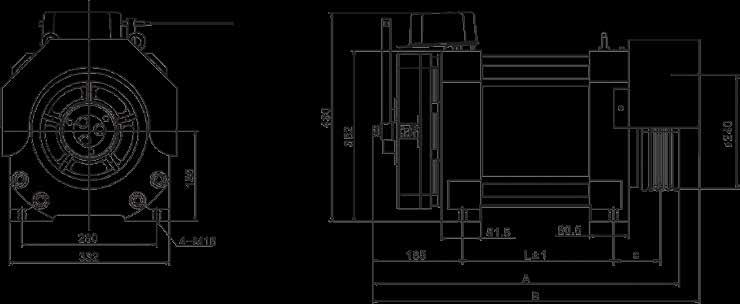 Boyutlar Dimensions CSAG-D (1:1) Dişlisiz Asansör Motoru CSAG-D (1:1) Permanent Magnets Synchronous (PMS) Gearles Traction Machine Seçim Tablosu Selection Table Model Series CSAG-D Ürün Kodu Product