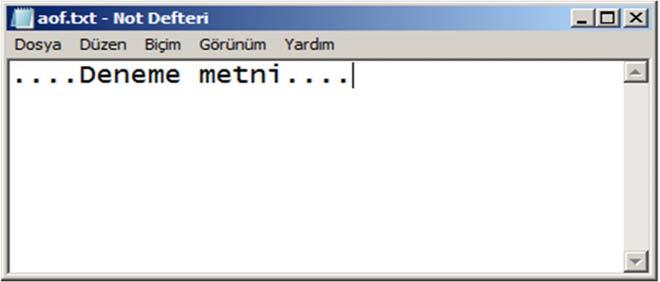 Örnek program_5 Şekil 8.10. FileStream sınıfına ait metotların kullanımını gösteren örnek program Şekil 8.11.