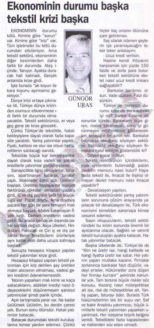 145 ġekil- 63: 9 Aralık 1998 tarihli Milliyet Gazetesi, sayfa 11 Milliyet gazetesinin 9 Aralık 1998