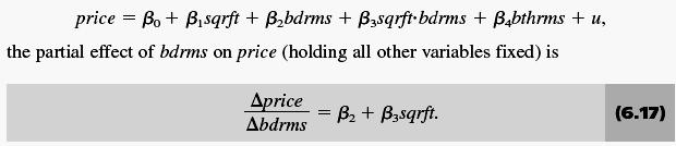 Karşılıklı etkileşim (interaction) terimi içeren modeller : Bazen y nin x 1 e göre esnekliği ya da yarıesnekliği bir başka x e (x 2 diyelim) bağlı olabilir.