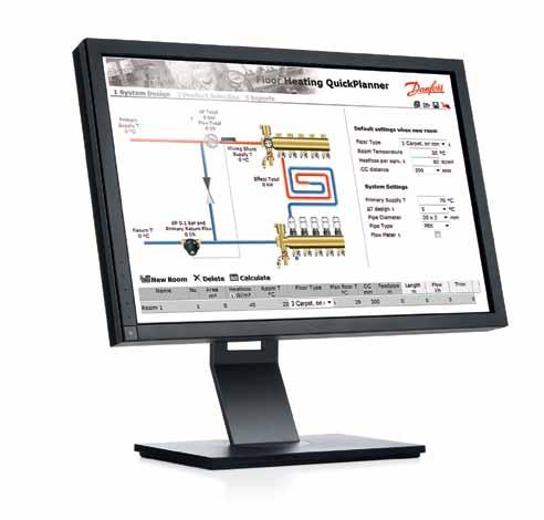 quickplanner.danfoss.com Kolay uygulama spesifikasyonu Çevrimiçi Online QuickPlanner boyutlandırma programımız yalnız birkaç dakika içerisinde doğru ön ayar değerlerini hesaplayabilmenizi sağlar.