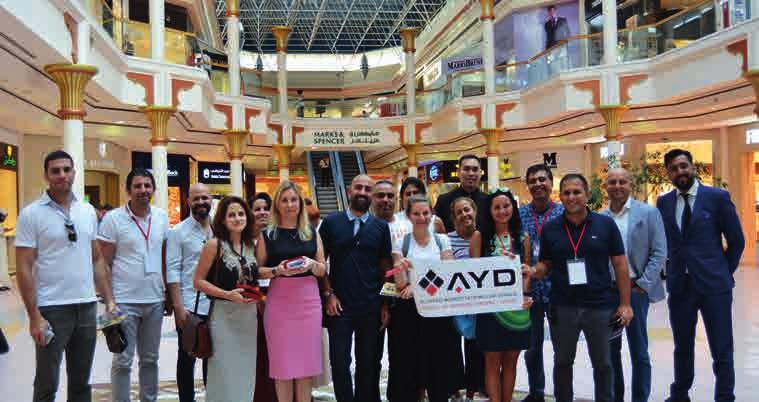 Ekim ayında yapılan İnceleme gezisi kapsamında da AVM profesyonellerinden oluşan 20 kişilik heyet Dubai de Souk Madinat, Ibn Battuta AVM, Mall of Emirates, Dubai Mall AVM, The