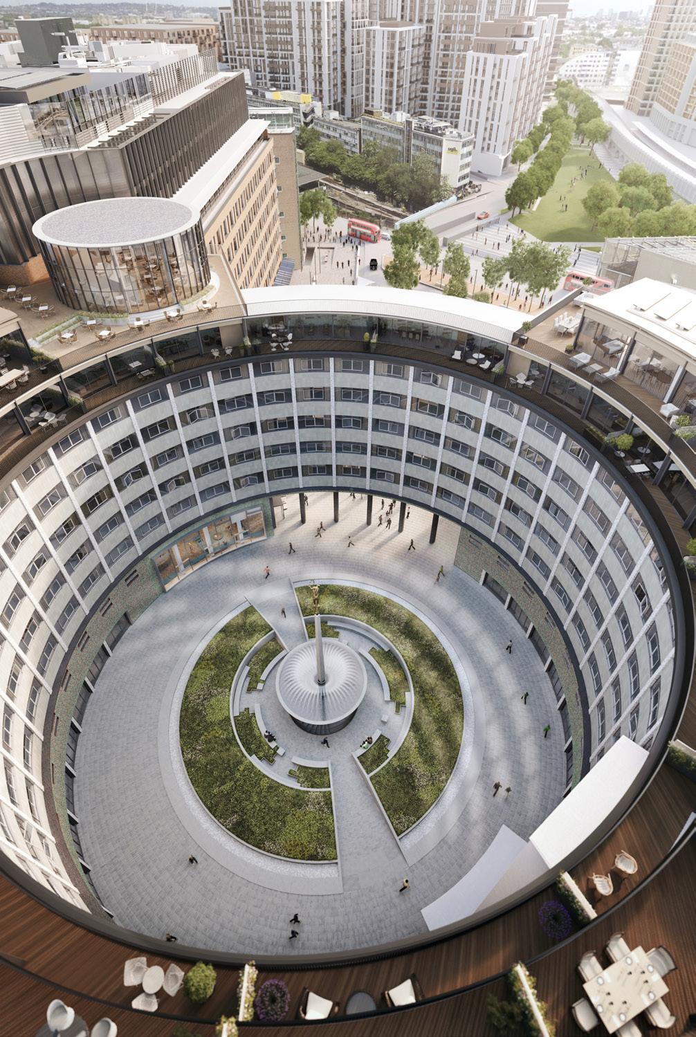 Yeni Crescent Binası Helios un etrafını sarar; daireler, özel bahçeleri, huzurlu Hammersmith Park ı ya da iki taraflı dairelerdense ikisini birden gören manzaralara sahip geniş pencerelere ve camlı
