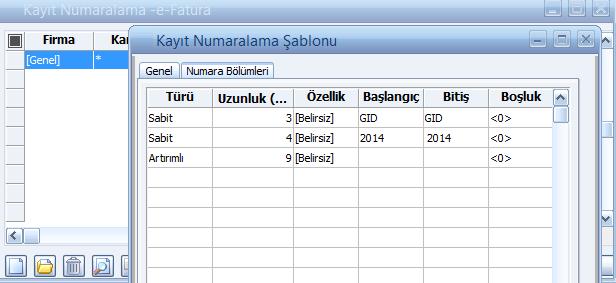 4. e-fatura Kayıt Numaralama Şablonlarının Tanımlanması Fatura Numarasının GİB in belirlediği formata uygun üretilebilmesi için kayıt numaralama şablonu sistemde öndeğer olarak tanımlıdır.